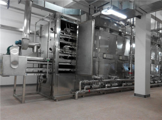 Stal nierdzewna 100 kg / h DW Mesh Belt Dryer Machine